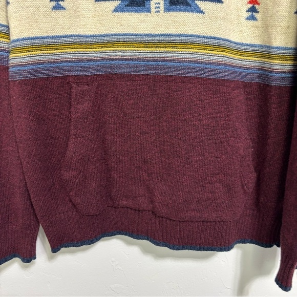 American Eagle Pullover Hoodie Sweater Southwestern Men's Small Cotton Wool - Picture 3 of 9